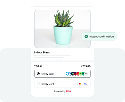 Atoa card terminal showing transaction confirmation